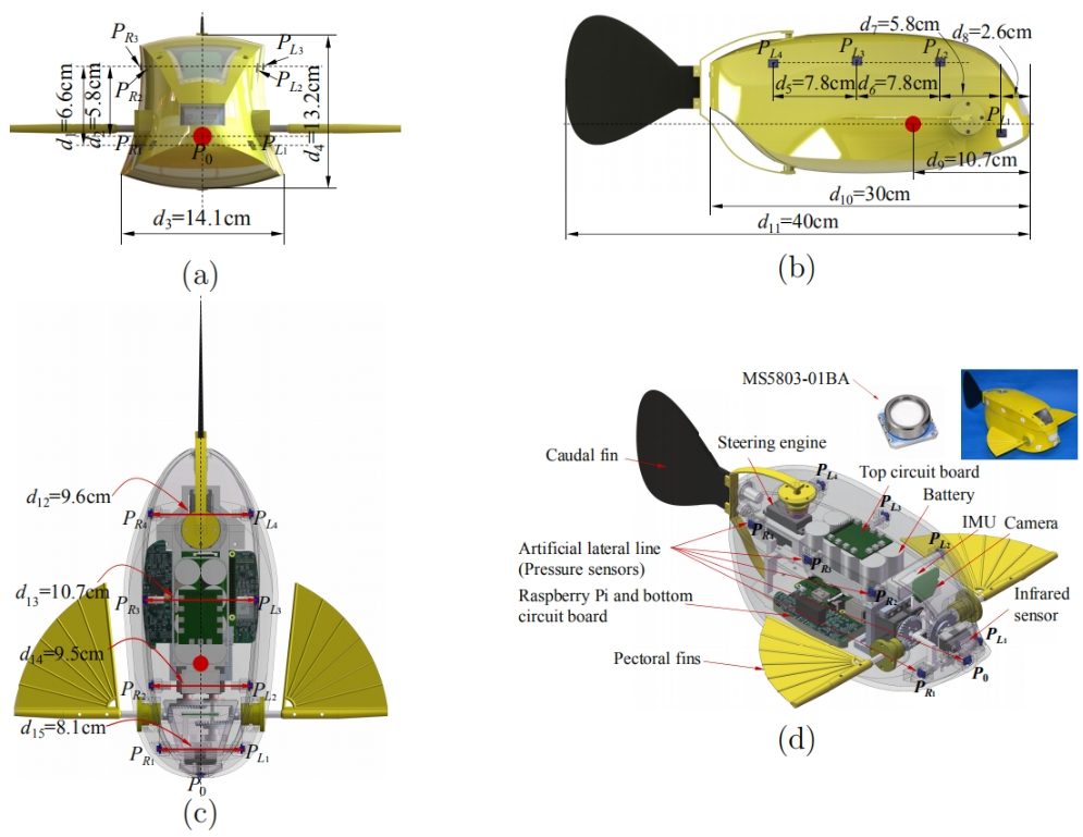 Multiple-fins-actuated boxfish-like robot